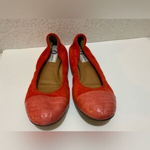 Lanvin suede and  leather ballerina flat size 9.5